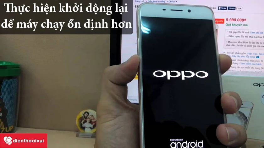 tắt nguồn và khởi động lại