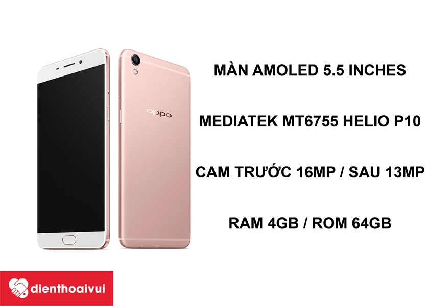 Oppo F1 Plus – Smartphone selfie với camera trước 16MP f/2.0, màn hình Full-HD rực rỡ
