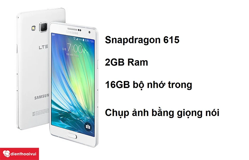 Samsung Galaxy A7 2015 với khả năng chụp ảnh bằng giọng nói