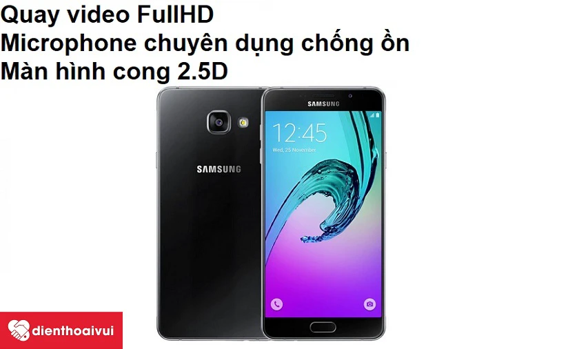 Thiết kế màn hình cong 2.5D cùng trang bị microphone chuyên dụng chống ồn
