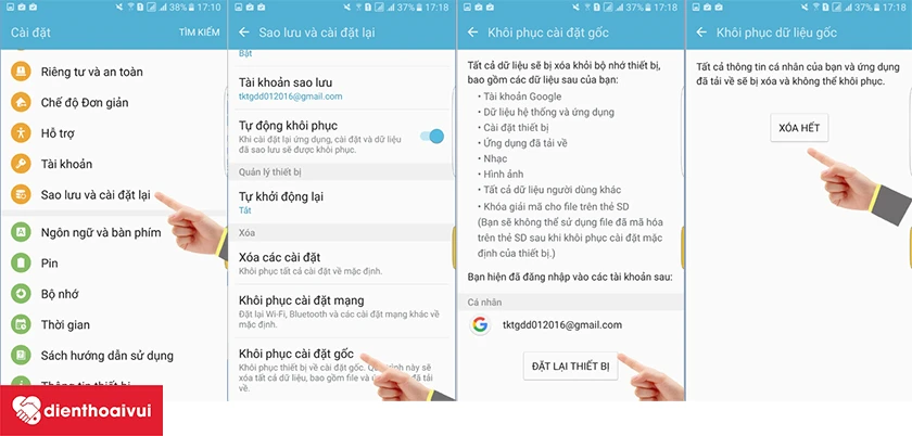 Khôi phục lại Samsung Galaxy S7 Edge