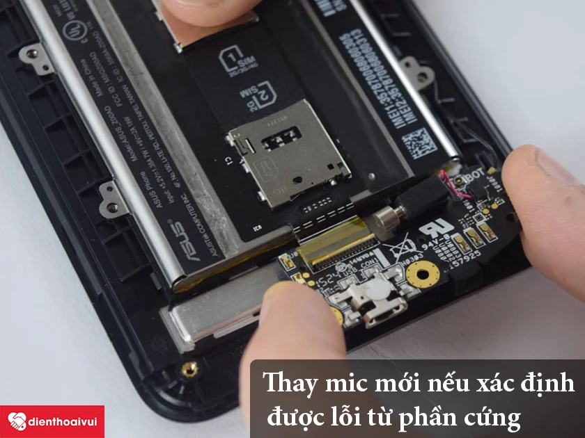 thay mic Sony Xperia M4 nếu lỗi phần cứng