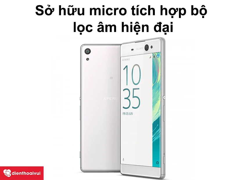 Xperia XA Ultra sở hữu micro tích hợp bộ lọc âm hiện đại