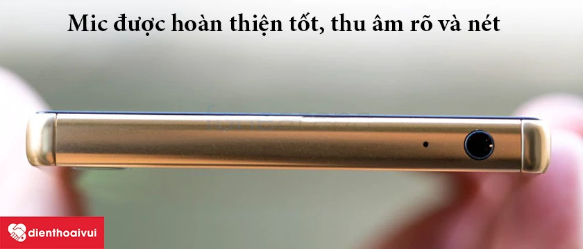 Sony Xperia Z5 – Mic được hoàn thiện tốt, thu âm rõ và nét