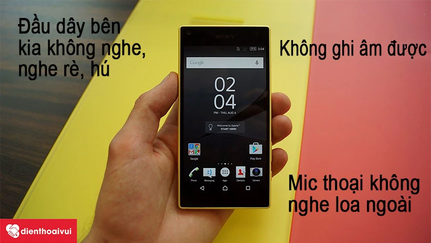 Biểu hiện hỏng mic điện thoại