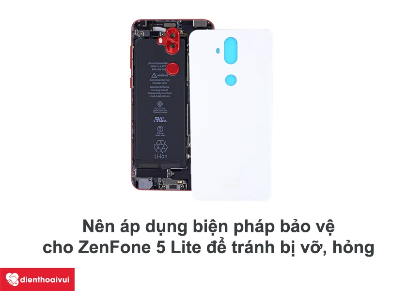 L&agrave;m c&aacute;ch n&agrave;o để tr&aacute;nh t&igrave;nh trạng vỡ mặt lưng k&iacute;nh tr&ecirc;n điện thoại ZenFone 5 Lite