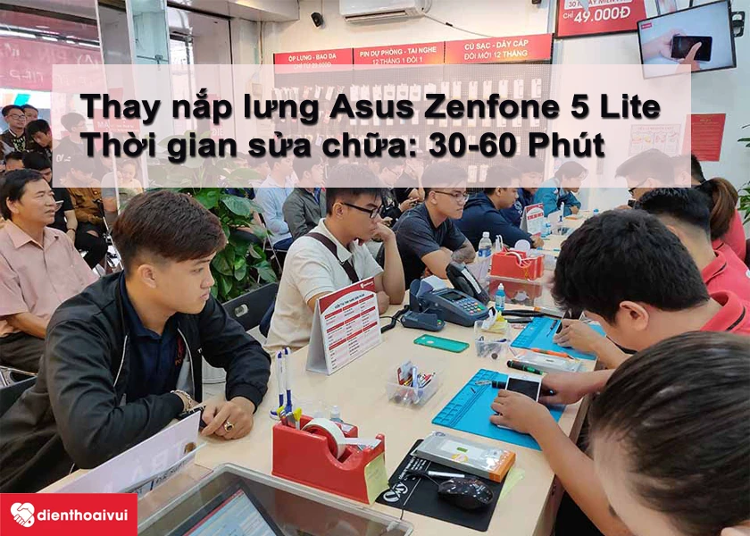 Thay nắp lưng Asus Zenfone 5 Lite tại Điện Thoại Vui - đảm bảo chất lượng, gi&aacute; cả hợp l&yacute;