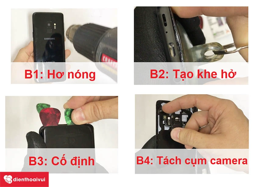 C&aacute;ch tự thay nắp lưng Samsung Galaxy S9 tại nh&agrave;
