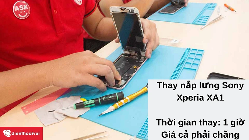 Dịch vụ thay nắp lưng Sony Xperia XA1 gi&aacute; rẻ, chất lượng cao tại Điện Thoại Vui