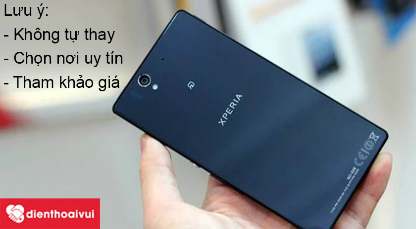 Lưu ý khi thay nắp lưng Sony Xperia Z