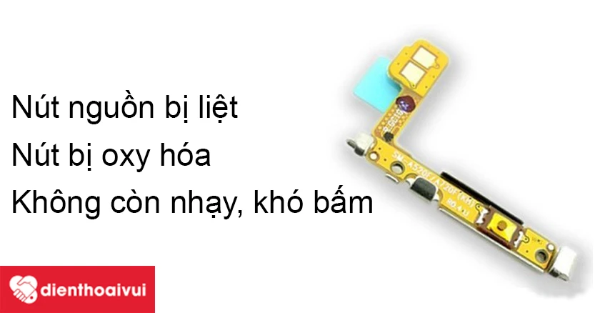 Biểu hiện hỏng n&uacute;t nguồn