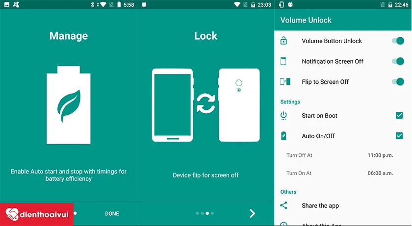 Chuyển chức năng n&uacute;t nguồn n&uacute;t nguồn qua n&uacute;t chỉnh &acirc;m lượng bằng app Volume Unlock