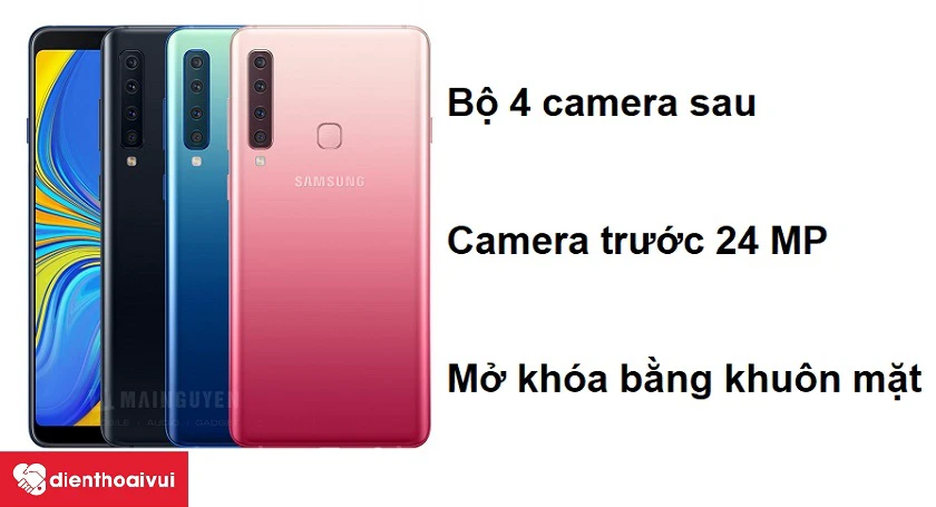 Ấn tượng với thiết kế bốn camera sau c&ugrave;ng khả năng mở kh&oacute;a bằng khu&ocirc;n mặt