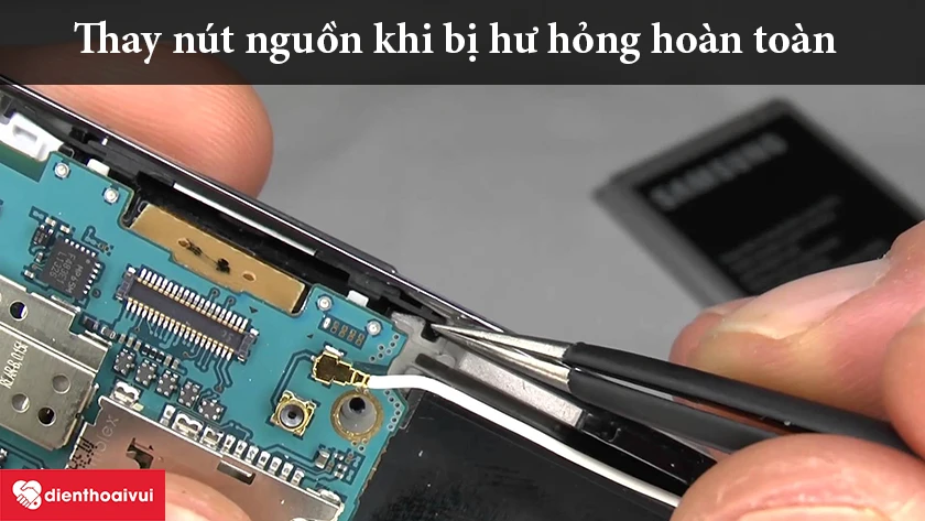 Thay nút nguồn để khắc phục lỗi hoàn toàn