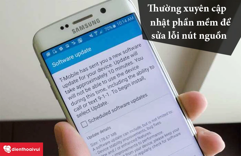 Thường xuy&ecirc;n cập nhật phần mềm mới nhất cho điện thoại
