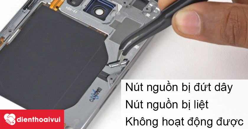 Biểu hiện n&uacute;t nguồn hỏng