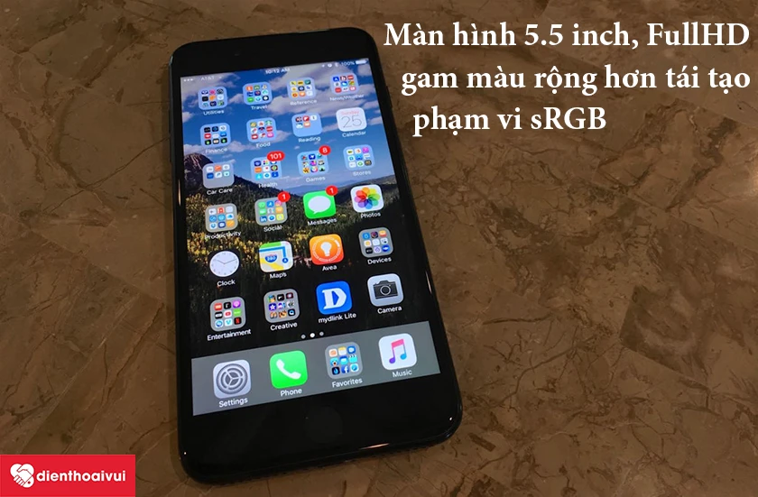 iPhone 7 Plus &ndash; M&agrave;n h&igrave;nh 5.5 inch, FullHD, gam m&agrave;u rộng hơn t&aacute;i tạo phạm vi sRGB