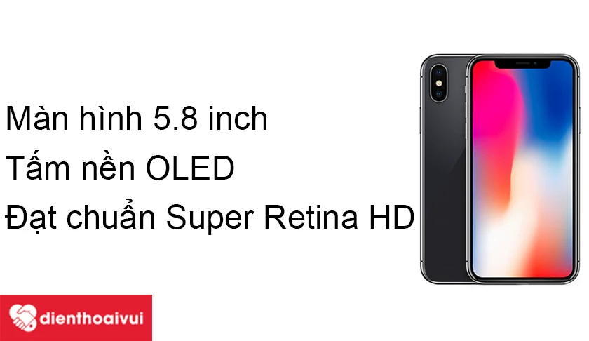 iPhone X &ndash; M&agrave;n h&igrave;nh tai thỏ với khả năng hiển thị ấn tượng, ch&acirc;n thực