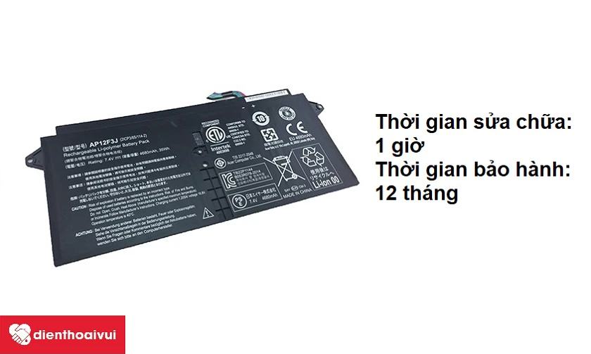 Nên thay pin laptop Acer Aspire S Series lấy ngay, ở đâu