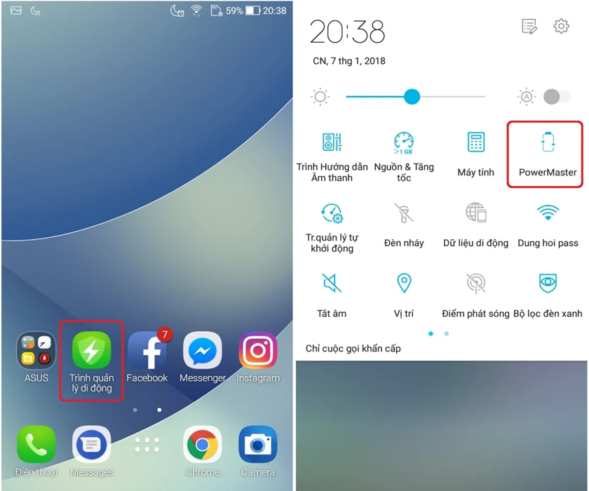 Asus Zenfone 4 Max là tính năng sạc ngược