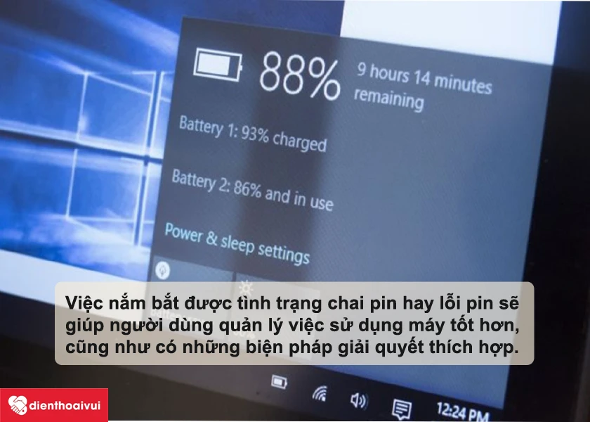 Làm cách nào để nhận biết tình trạng chai pin của laptop Hp Envy để thay kịp thời