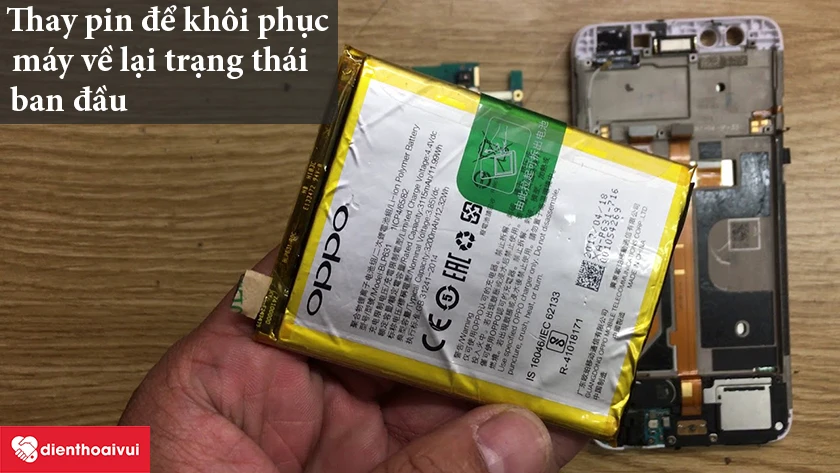 L&agrave;m c&aacute;ch n&agrave;o để kh&ocirc;i phục pin Oppo A83 về trạng th&aacute;i ban đầu