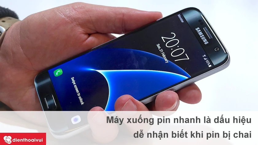 Khi n&agrave;o người d&ugrave;ng n&ecirc;n tiến h&agrave;nh thay pin cho Samsung Galaxy S7.