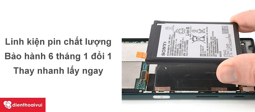 Đến ngay Điện Thoại Vui &ndash; Địa chỉ thay pin điện thoại Sony Xperia Z5 uy t&iacute;n, gi&aacute; rẻ