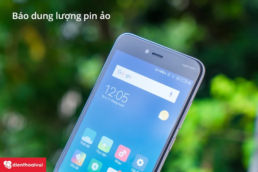 Xiaomi Redmi Note 5A b&aacute;o dung lương ảo