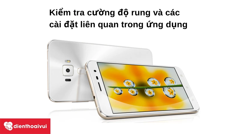 Kiểm tra chế độ rung trong c&agrave;i đặt