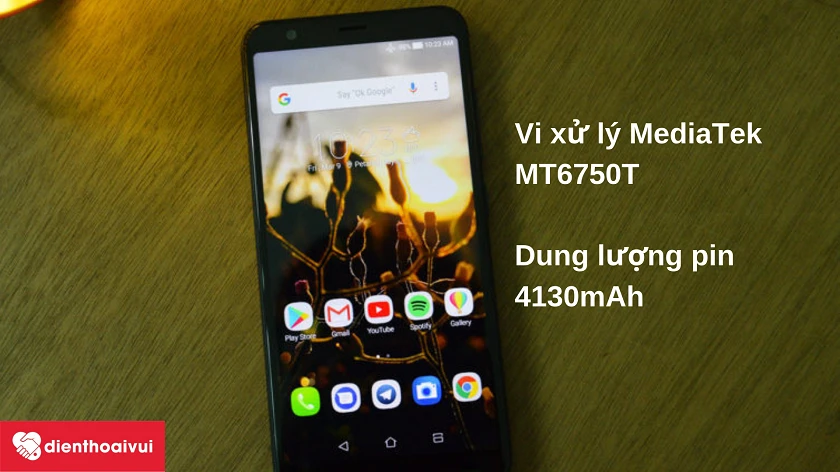 Điện thoại Asus Zenfone Max Plus M1 &ndash; vi xử l&yacute; t&aacute;m l&otilde;i c&ugrave;ng vi&ecirc;n pin 4130 mAh cho ph&eacute;p thỏa sức giải tr&iacute;