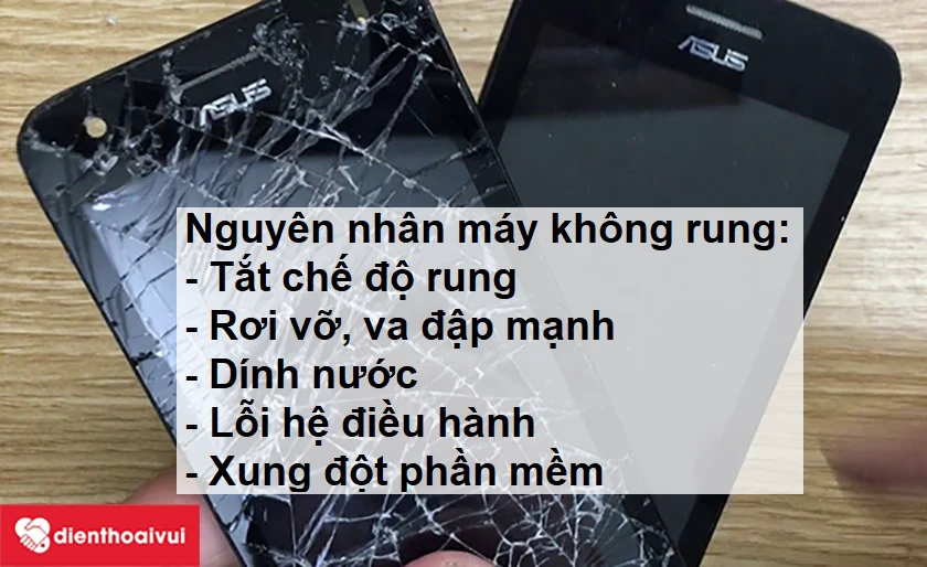 Nguy&ecirc;n nh&acirc;n điện thoại kh&ocirc;ng rung