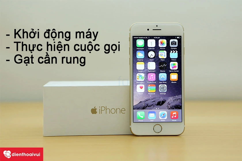 Cách kiểm tra tình trạng gạt rung trên chiếc iPhone 6 đơn