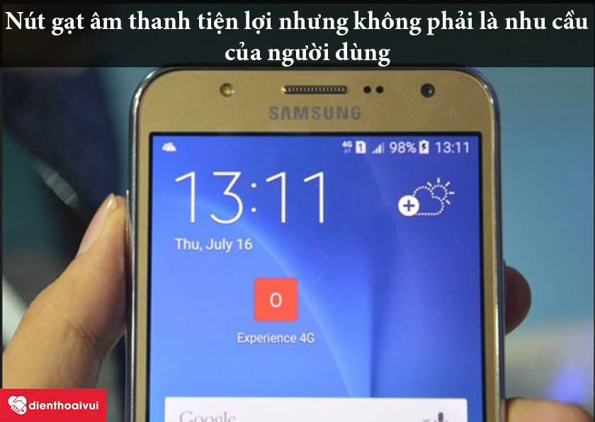N&uacute;t gạt rung kh&aacute; tiện lợi