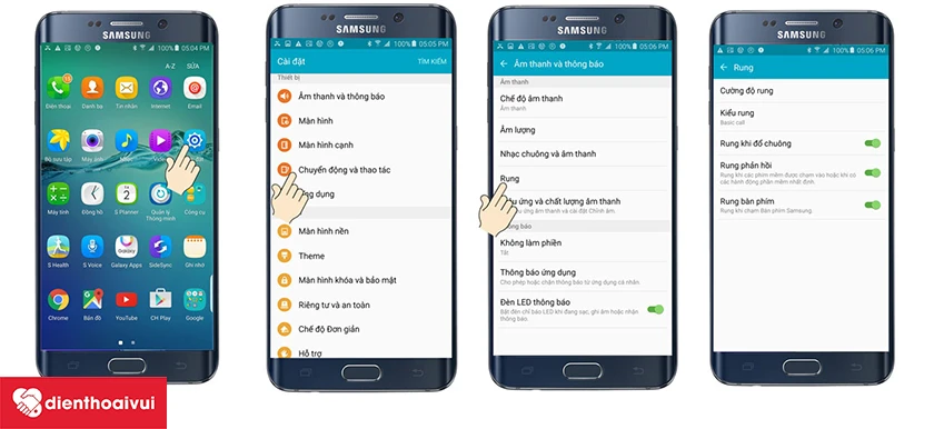 C&aacute;c bước để sửa lỗi rung Samsung Galaxy S6 Edge