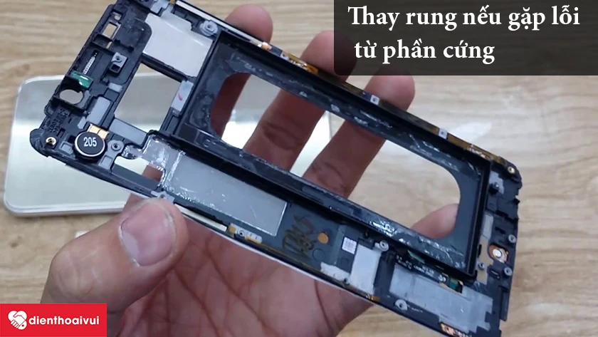 Thay rung nếu lỗi phần cứng