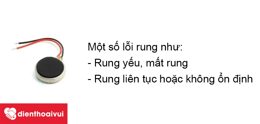 Lỗi hỏng rung thường gặp