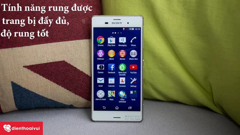 Sony Xperia Z3 &ndash; T&iacute;nh năng rung được trang bị đầy đủ, độ rung tốt