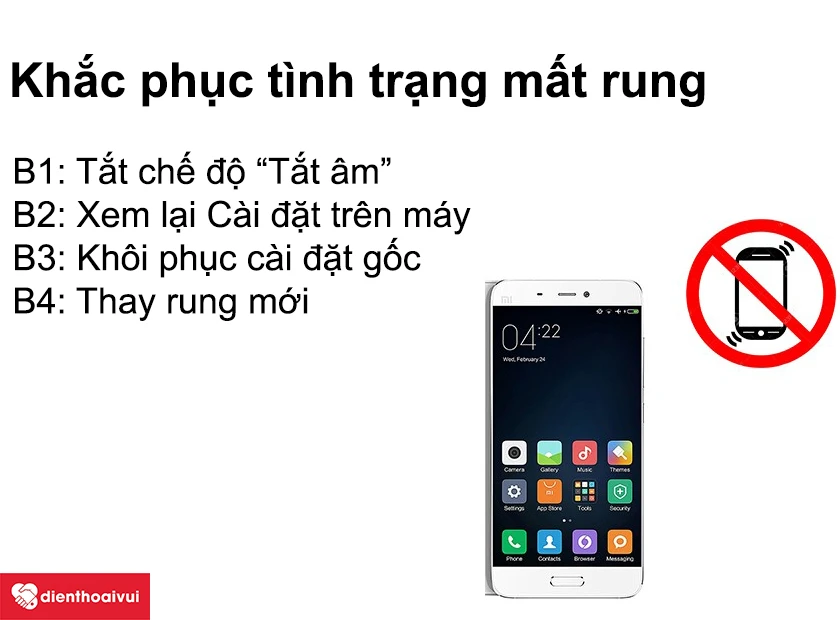 Khắc phục t&igrave;nh trạng mất rung tr&ecirc;n Xiaomi Mi 5