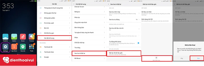 Hard reset lại iPhone, iPad