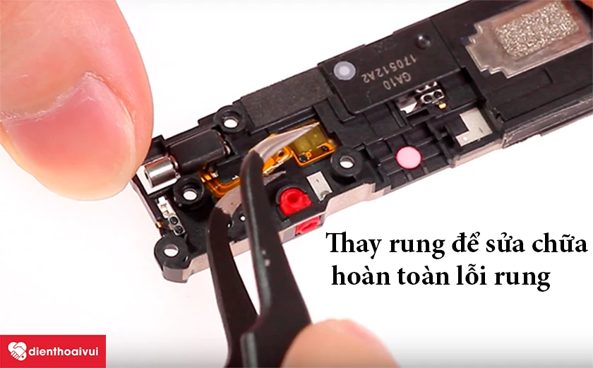 Thay rung nếu lỗi phần cứng