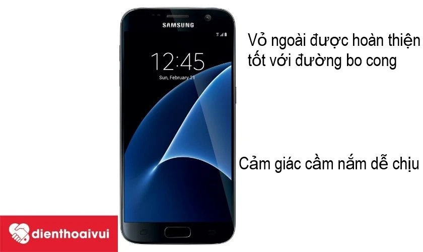 Samsung Galaxy S7 &ndash; vỏ ngo&agrave;i được ho&agrave;n thiện tốt hơn so với thế hệ tiền nhiệm