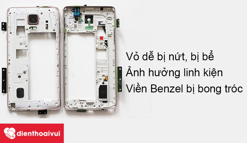Biểu hiện cần thay vỏ Samsung Galaxy J7 2015