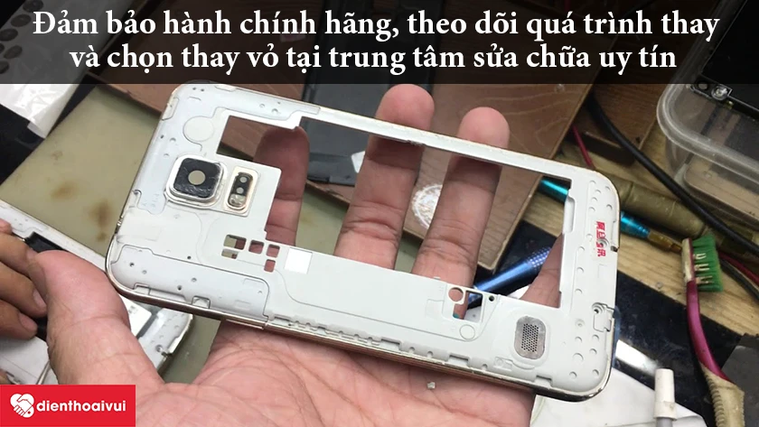 Thay vỏ tại trung tâm sửa chữa uy tín