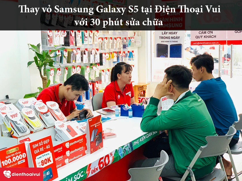 Hệ thống sửa chữa Điện Thoại Vui thay vỏ Samsung Galaxy S5 uy tín, đảm bảo chất lượng tốt nhất