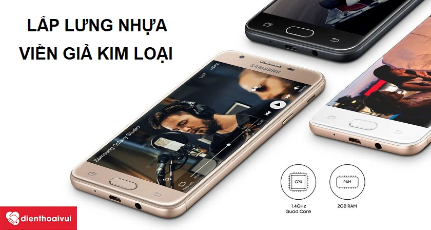 Samsung Galaxy J5 2015 &ndash; chiếc smartphone được ho&agrave;n thiện từ vỏ nhựa chắc chắn