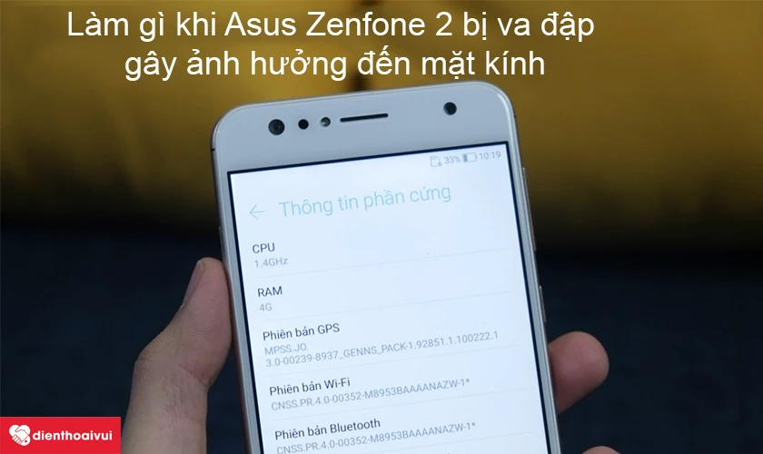 Làm gì khi Asus Zenfone 2 bị va đập gây ảnh hưởng đến mặt kính