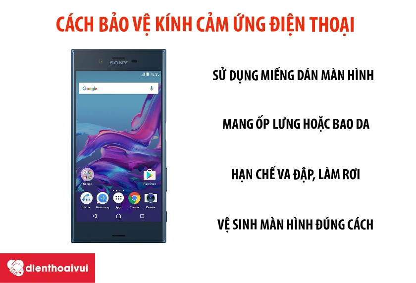 Một số mẹo bảo vệ kính cảm ứng của điện thoại