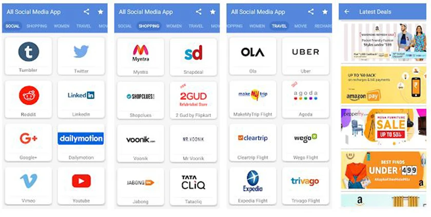 Social Media All In One App