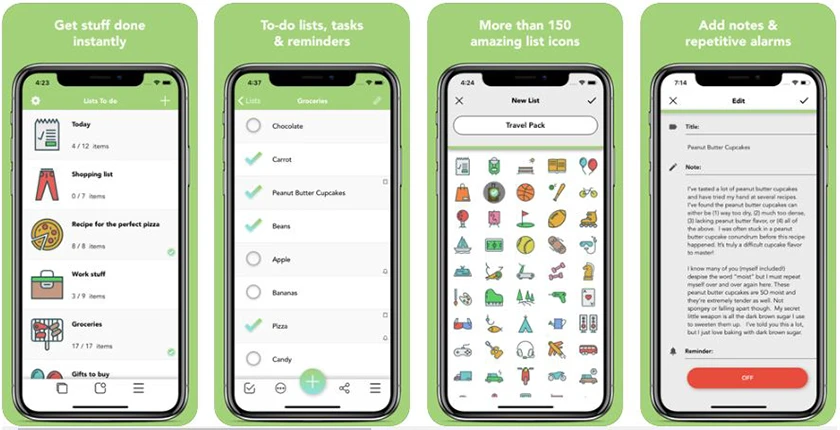 Lists To do - ứng dụng ios miễn ph&iacute; h&ocirc;m nay